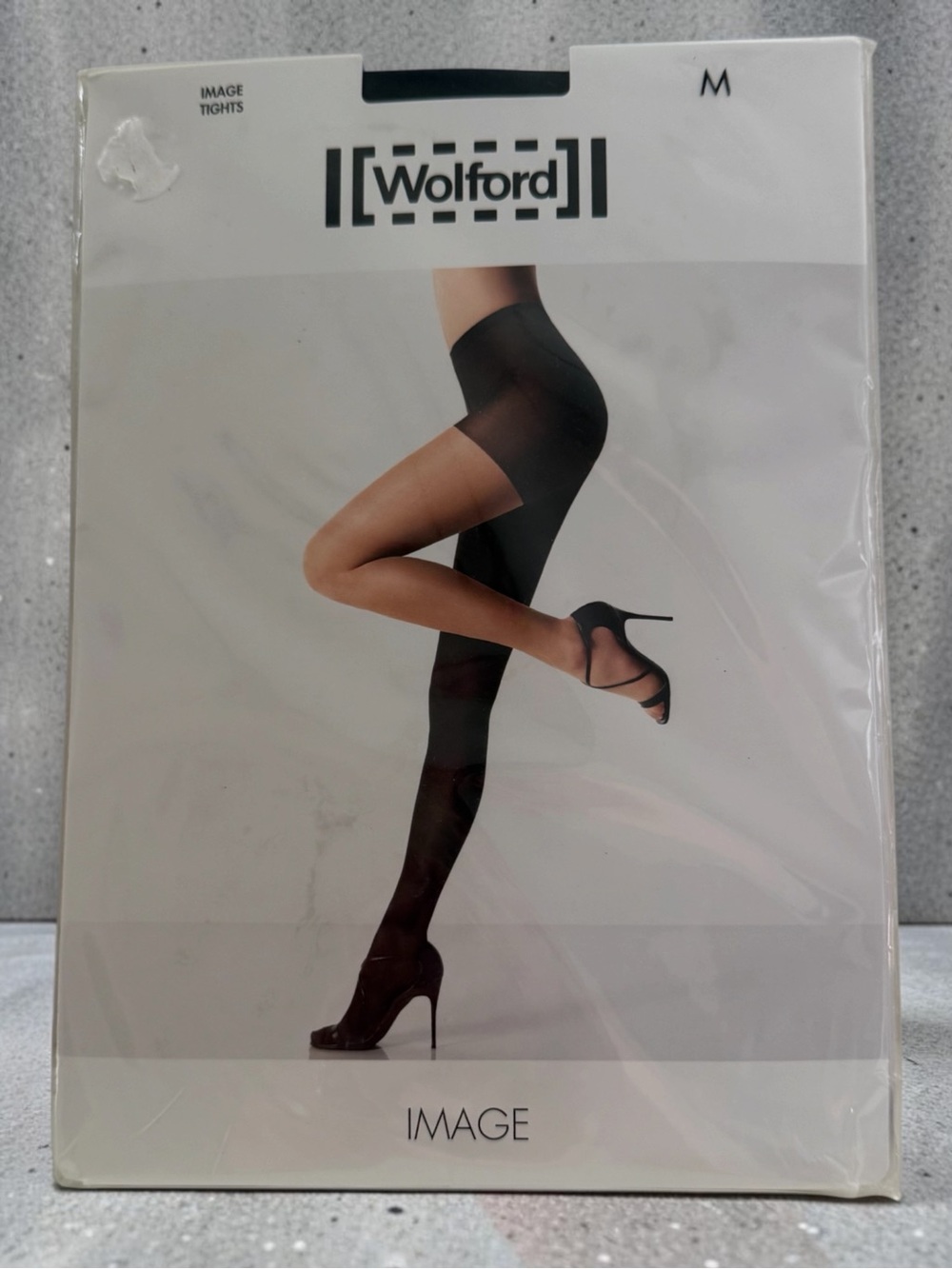 New! WOLFORD IMAGE Black TIGHTS Size MEDIUM